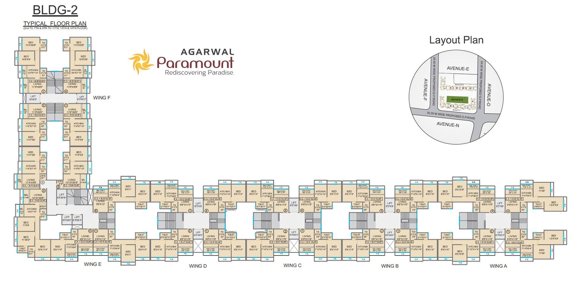 Agarwal Paramount Floor Plans 2