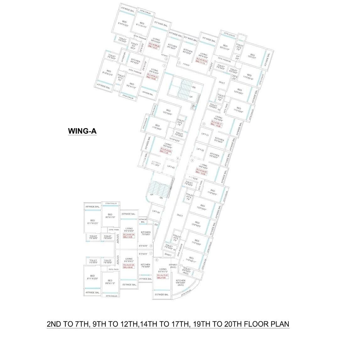 Agarwal Skyrise Floor Plans 1
