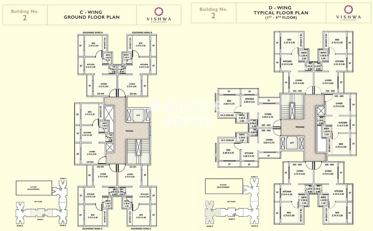 Ajmera Vishwa Nagri Floor Plans