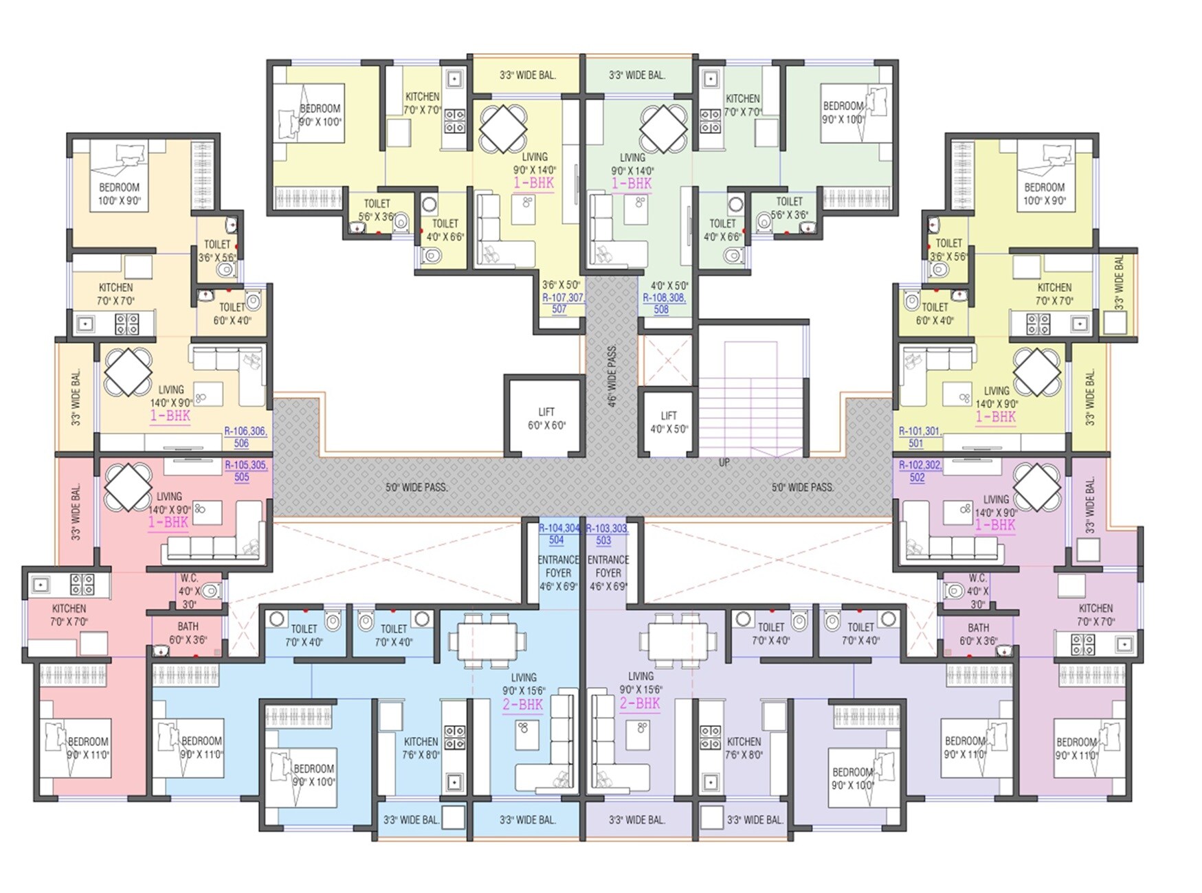 Anav Aaradhya Pride Floor Plans