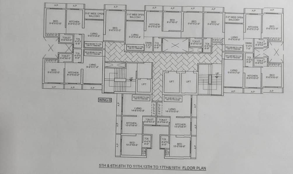 Arpan Marshal Heights Floor Plans