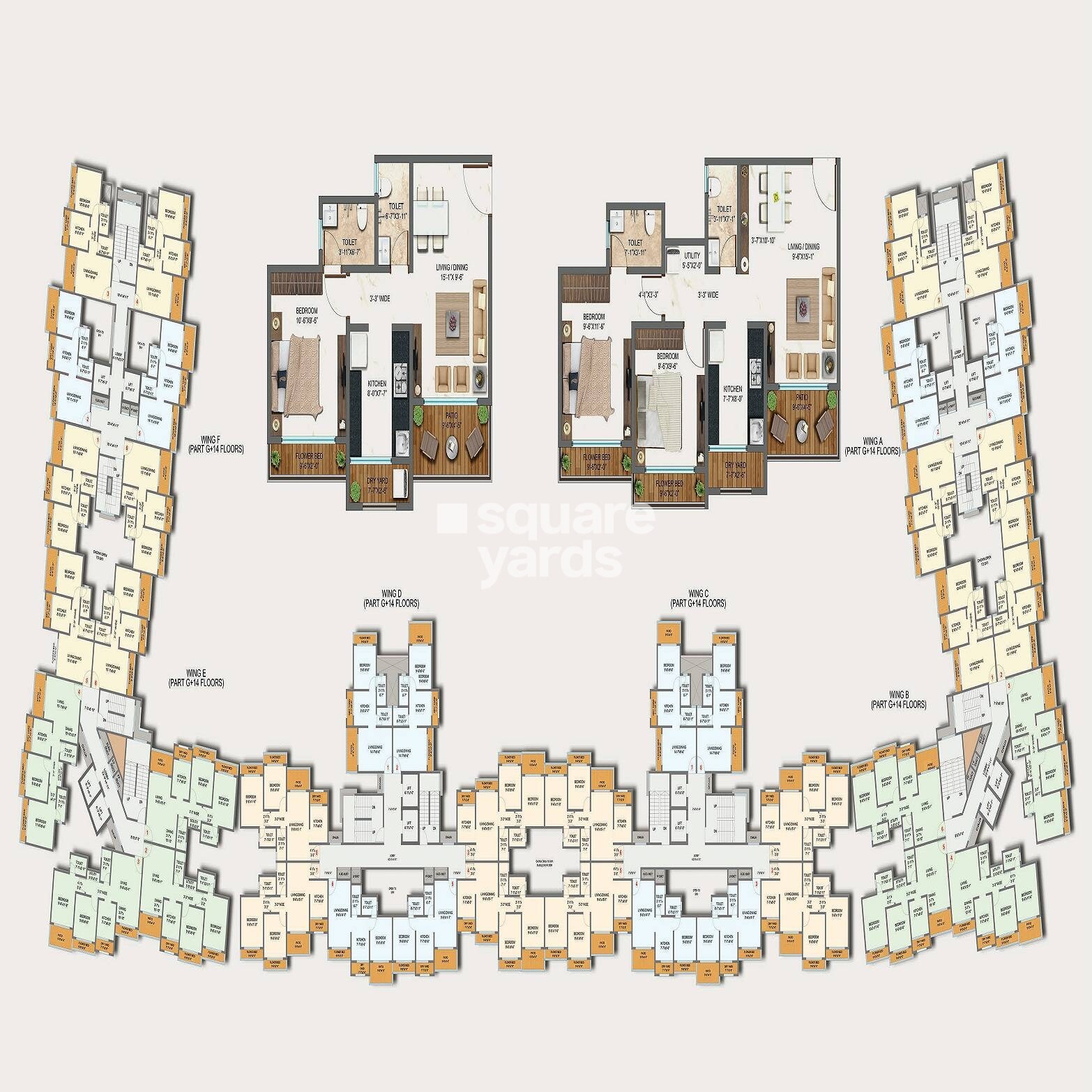 Bachraj Landmark Floor Plans