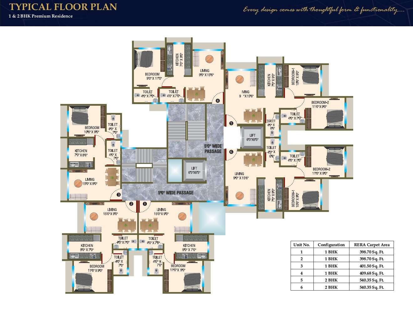 Bhakti The Pinnacle Floor Plans