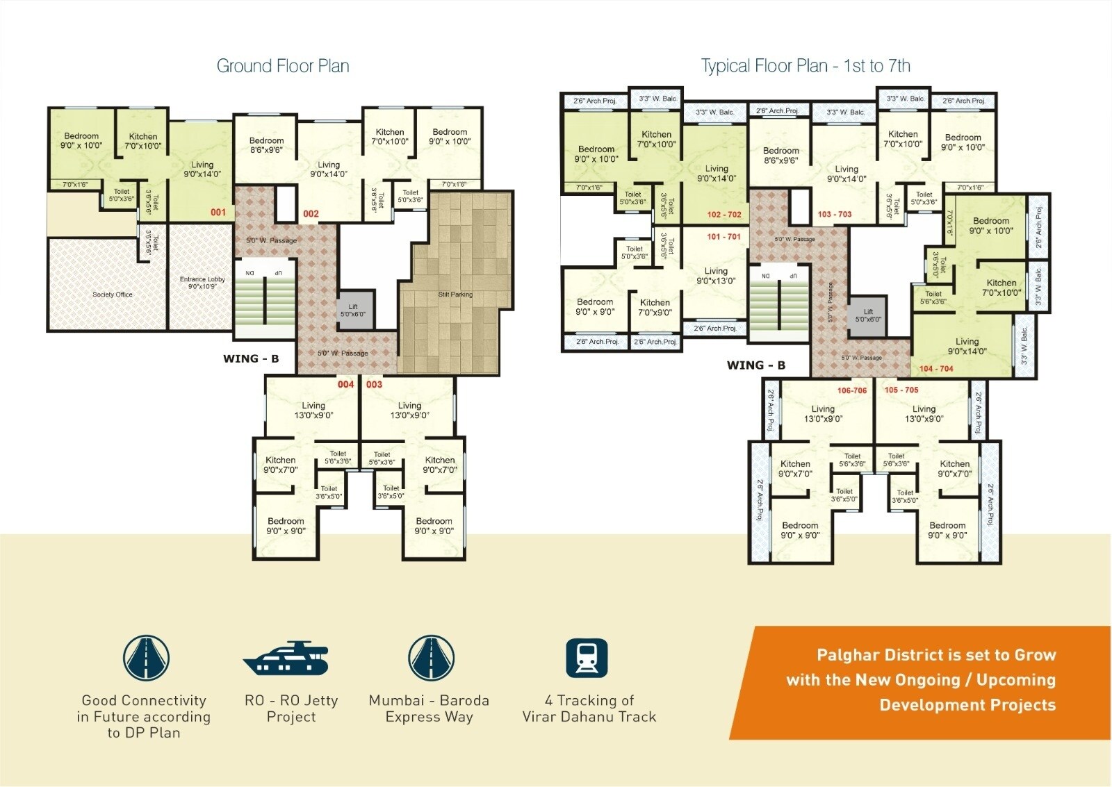 Bhoomi Sai Darshan Floor Plans