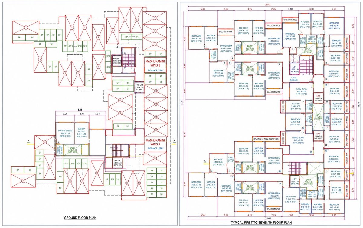 BHU Pushp Vatika Floor Plans