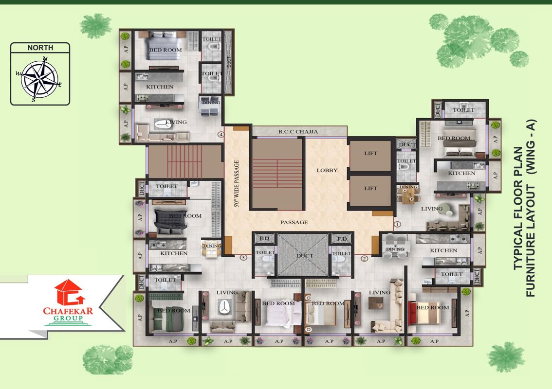 Chafekar Heights Floor Plans