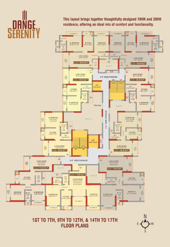 Dange Serenity Floor Plans