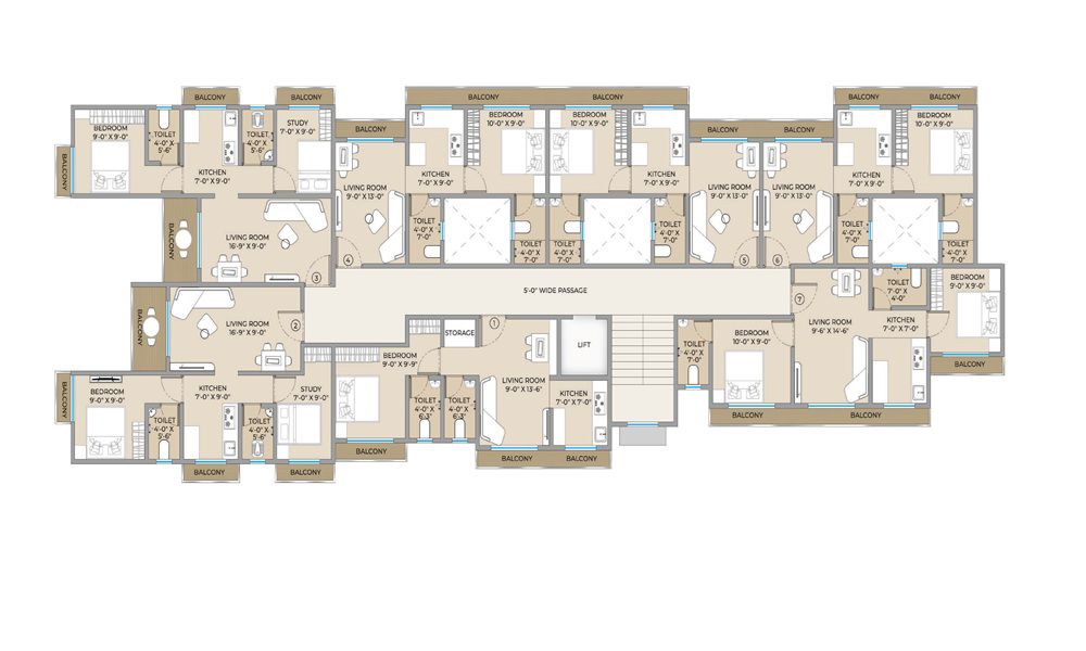 Decent Rise Floor Plans