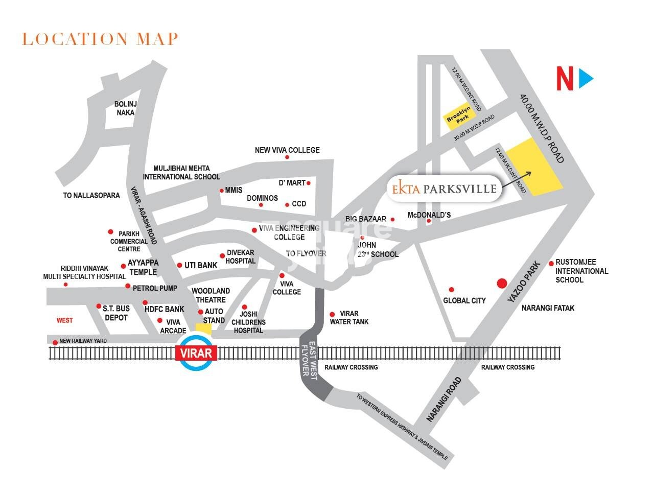 Ekta Parksville Phase 4 Location Image