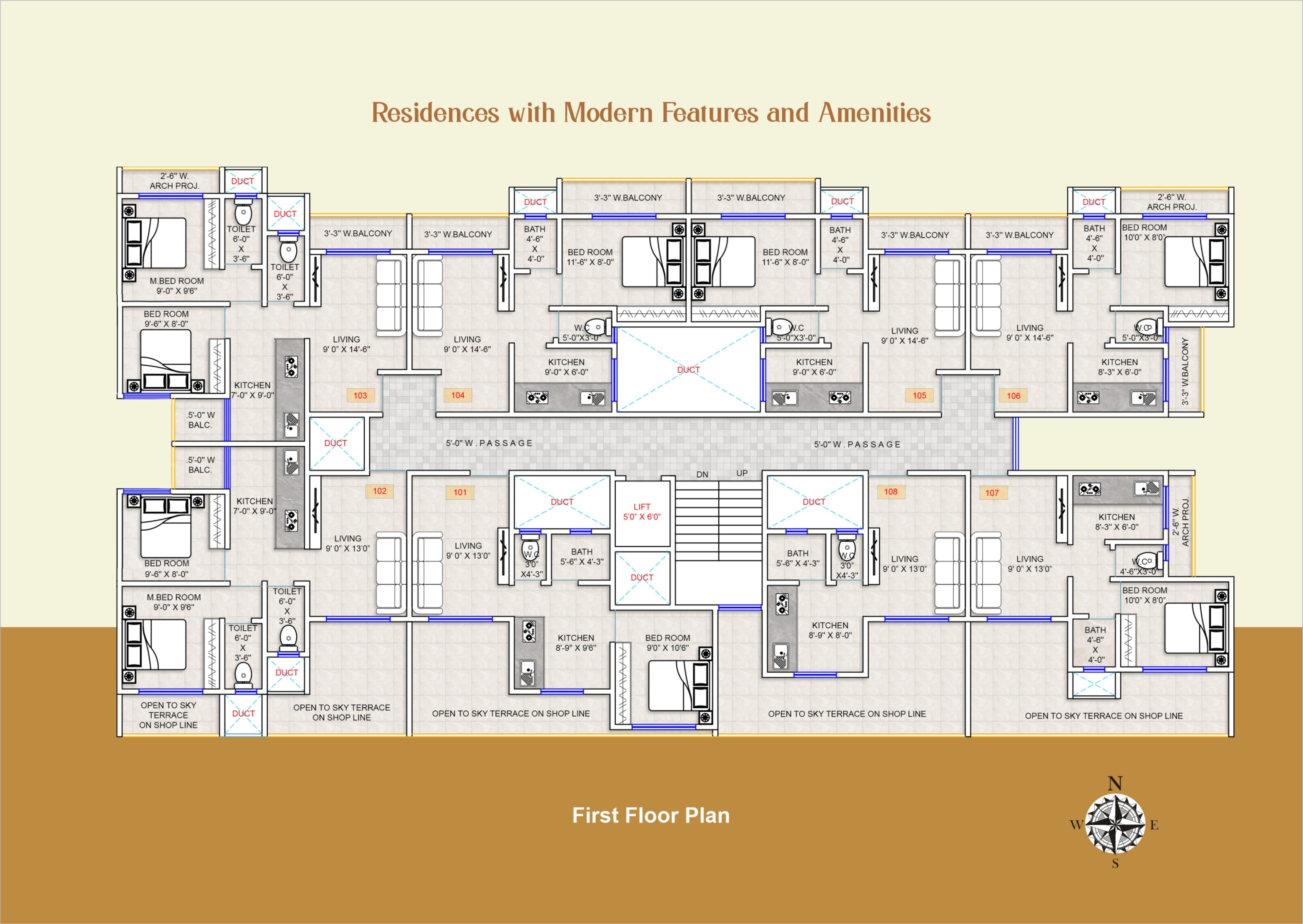 Elite Residency Floor Plans