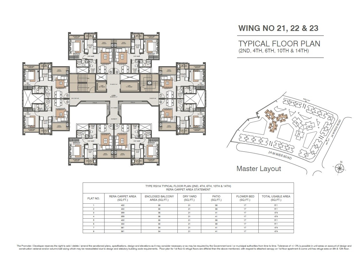 Evershine Amavi 303 Phase 1 Floor Plans
