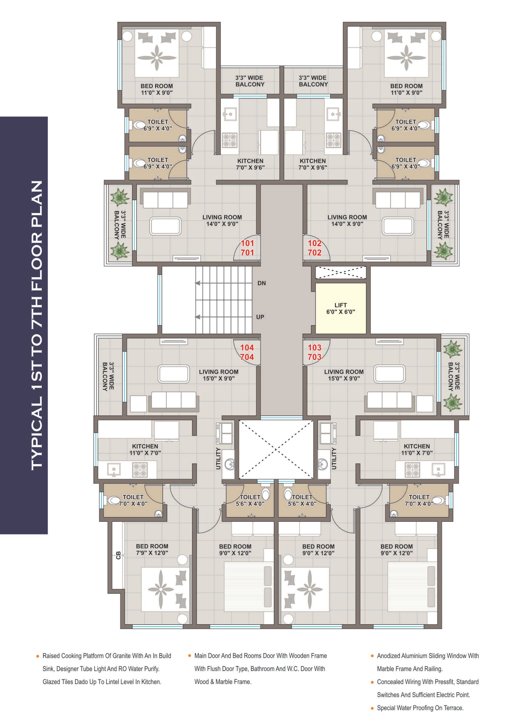 Family Dwaraka Heights Floor Plans