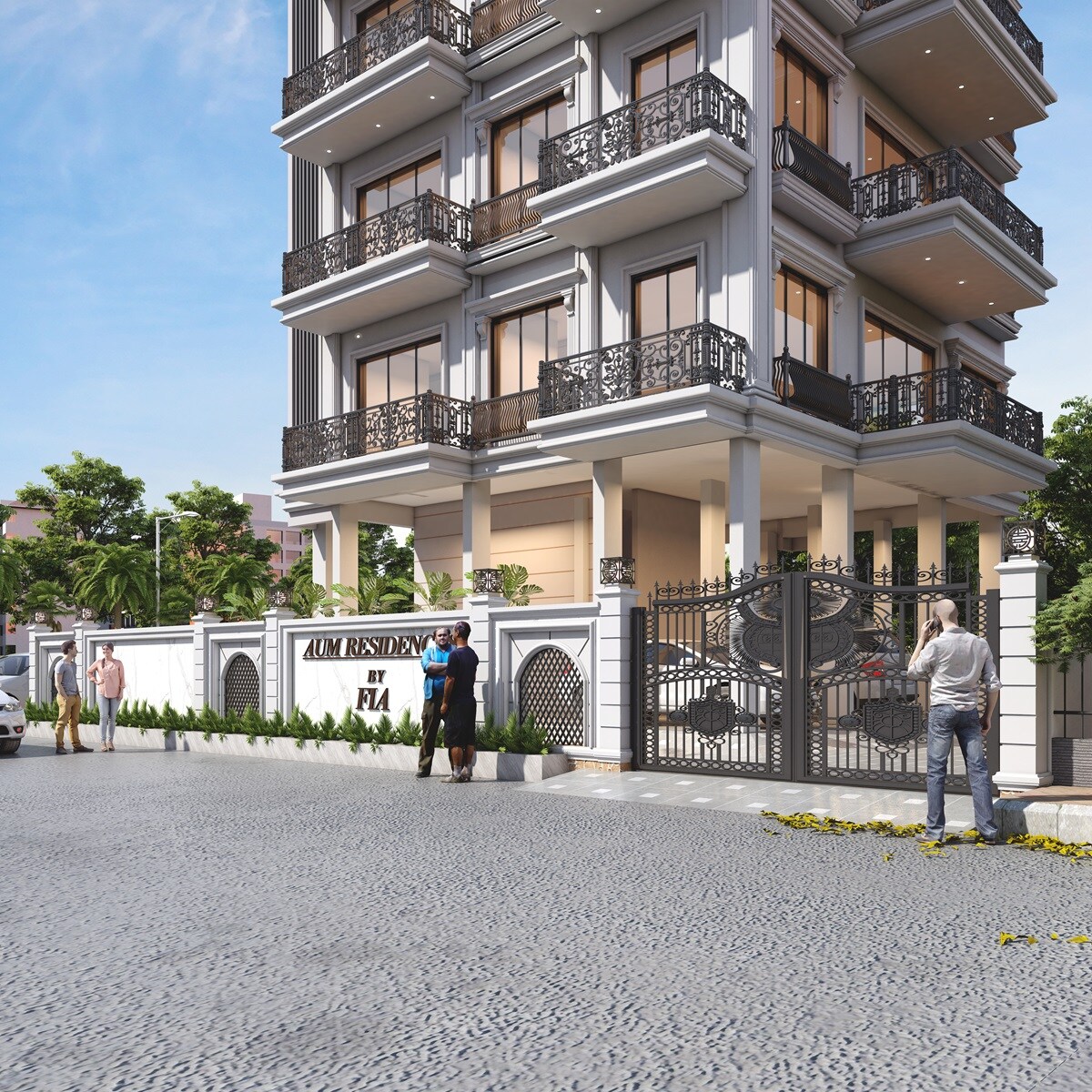 Fia Aum Residences Entrance View