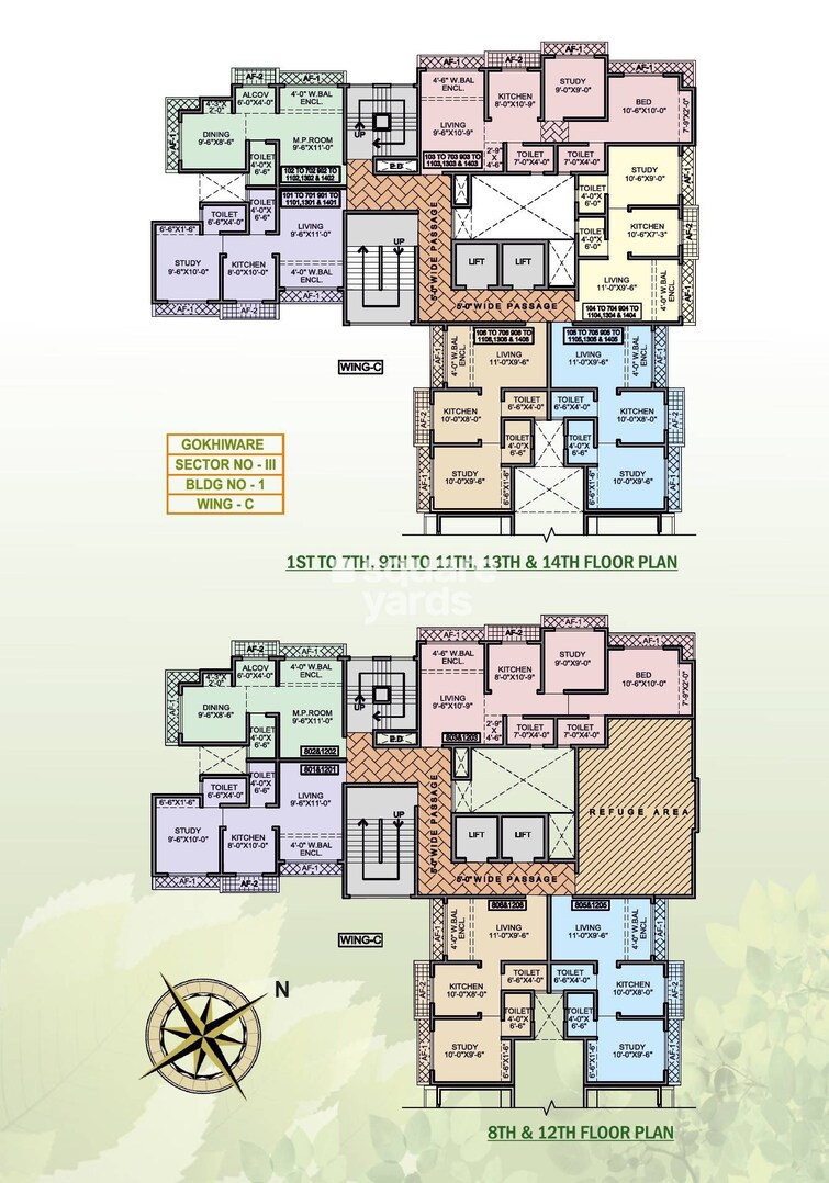 Galaxy Heights Vasai Floor Plans