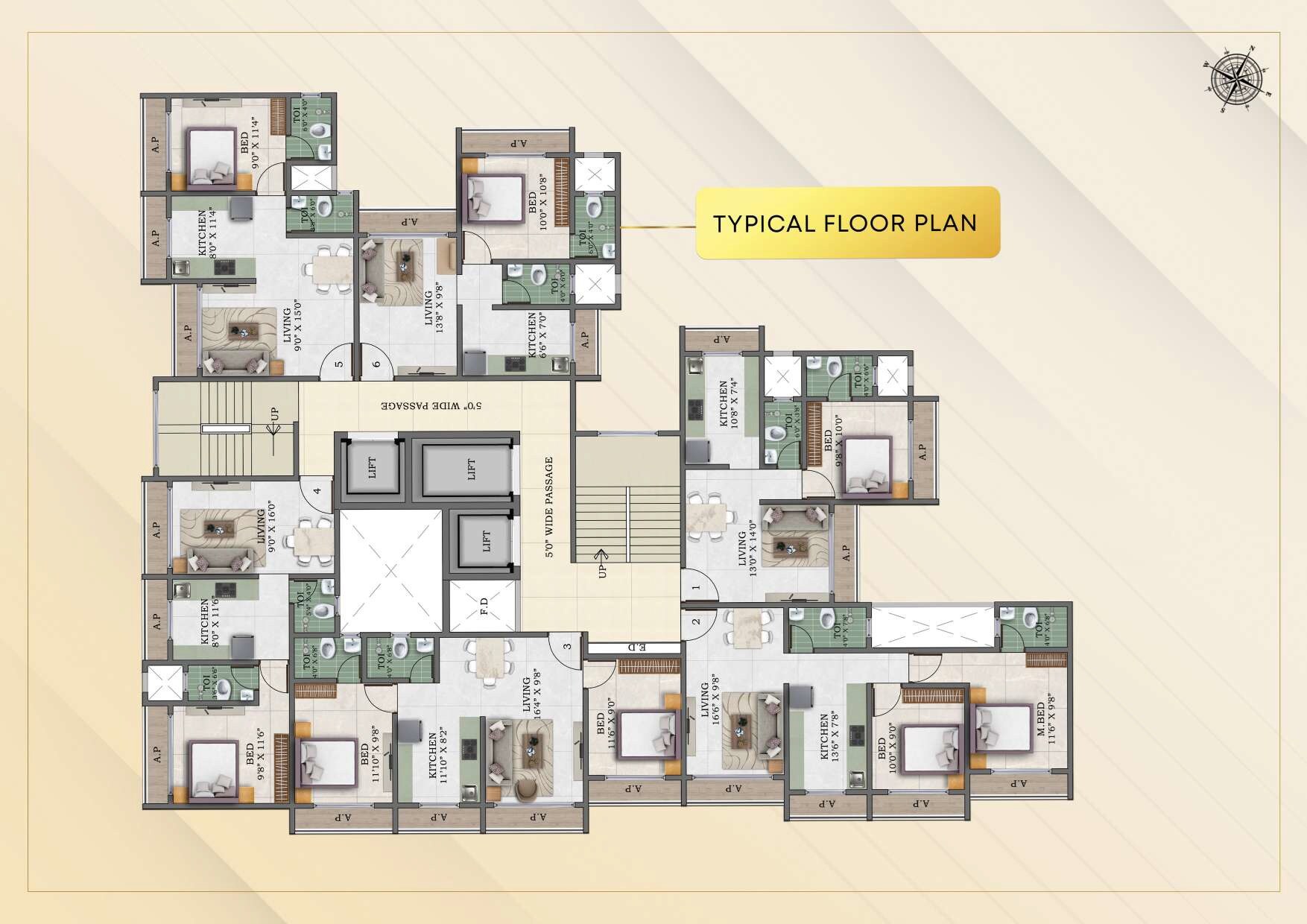 Gladiolus Crown Floor Plans