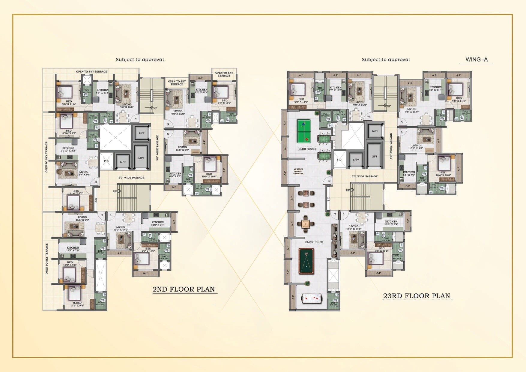 Gladiolus Crown Floor Plans
