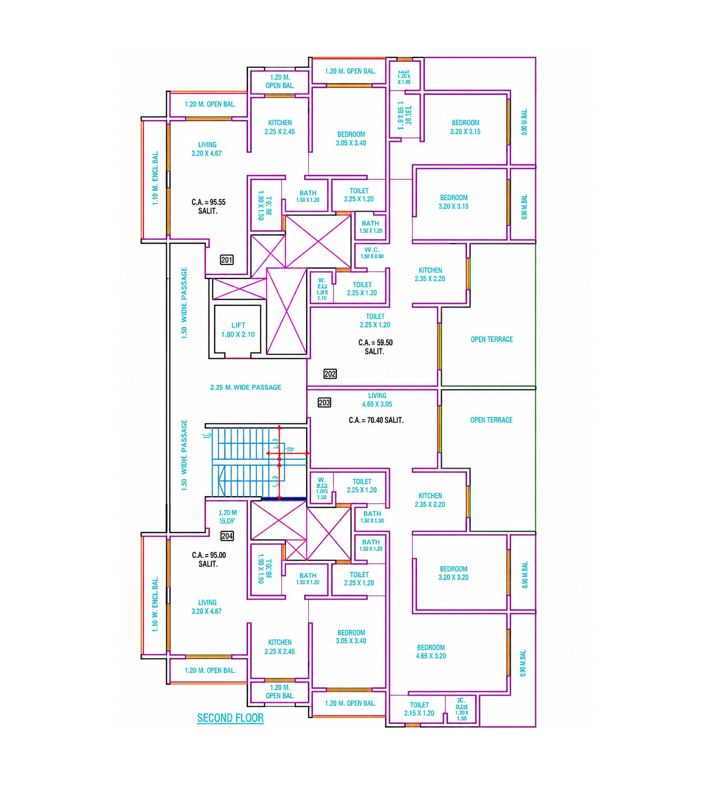 Harshleela Aradhya Heights Floor Plans