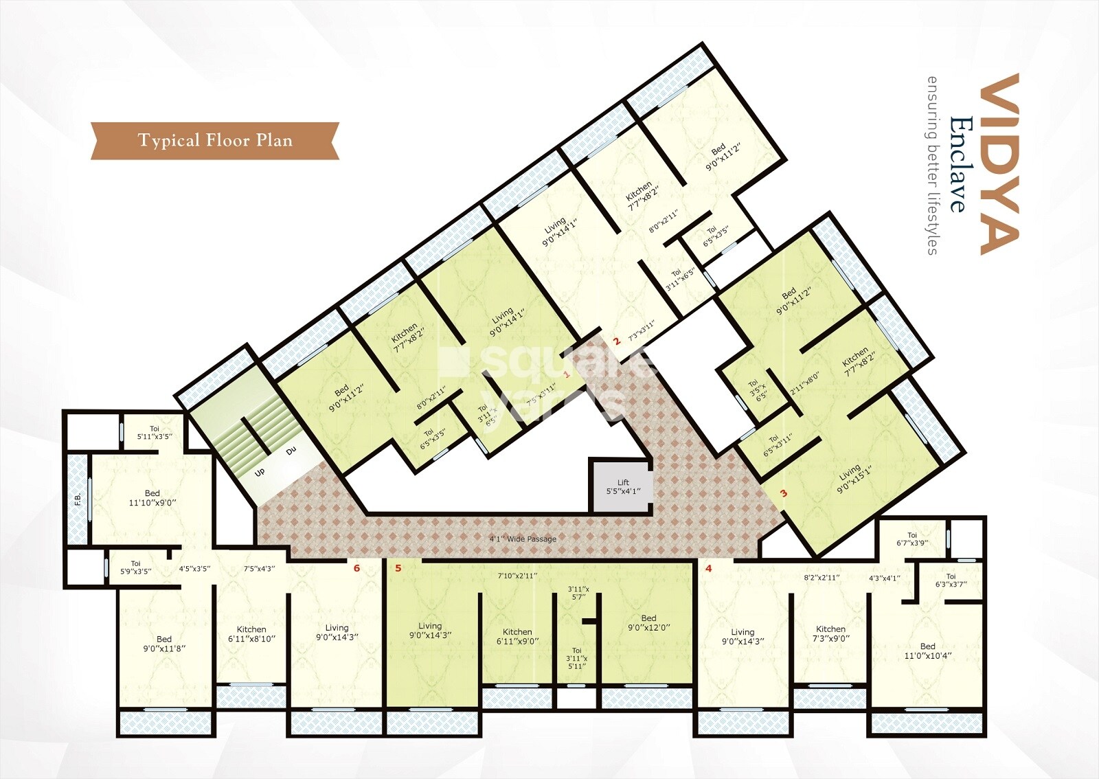 HP Vidya Enclave Floor Plans