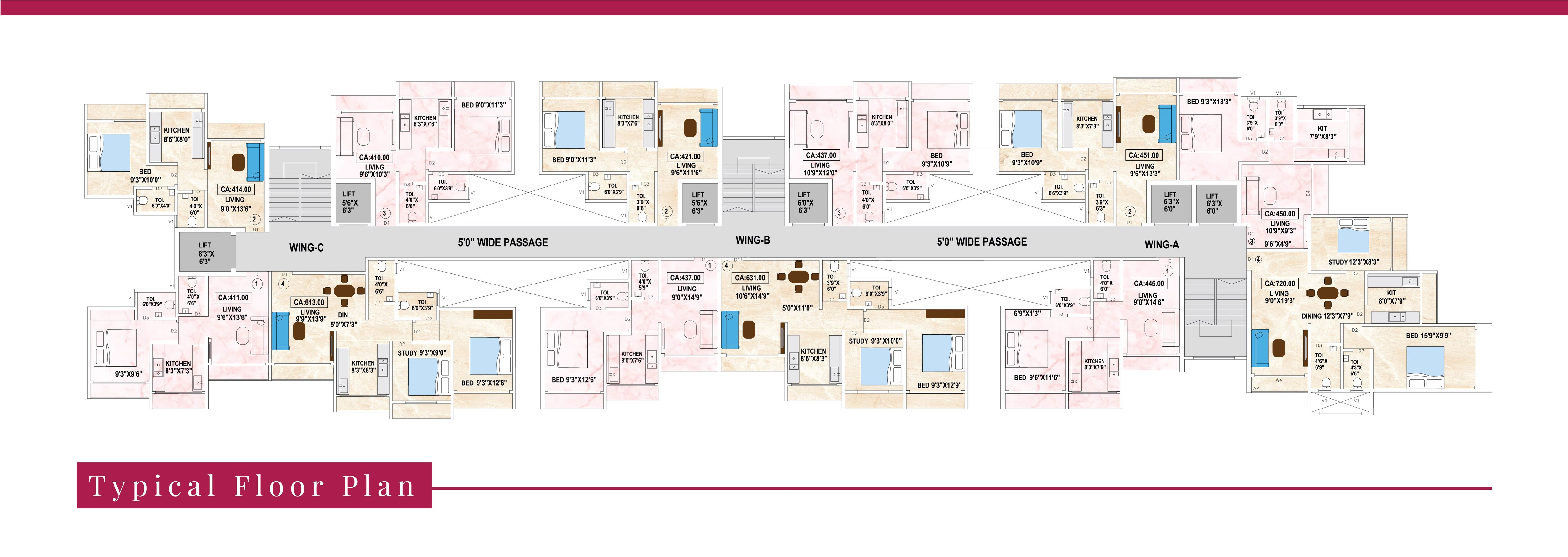 Janavi Laxmi Heights Floor Plans