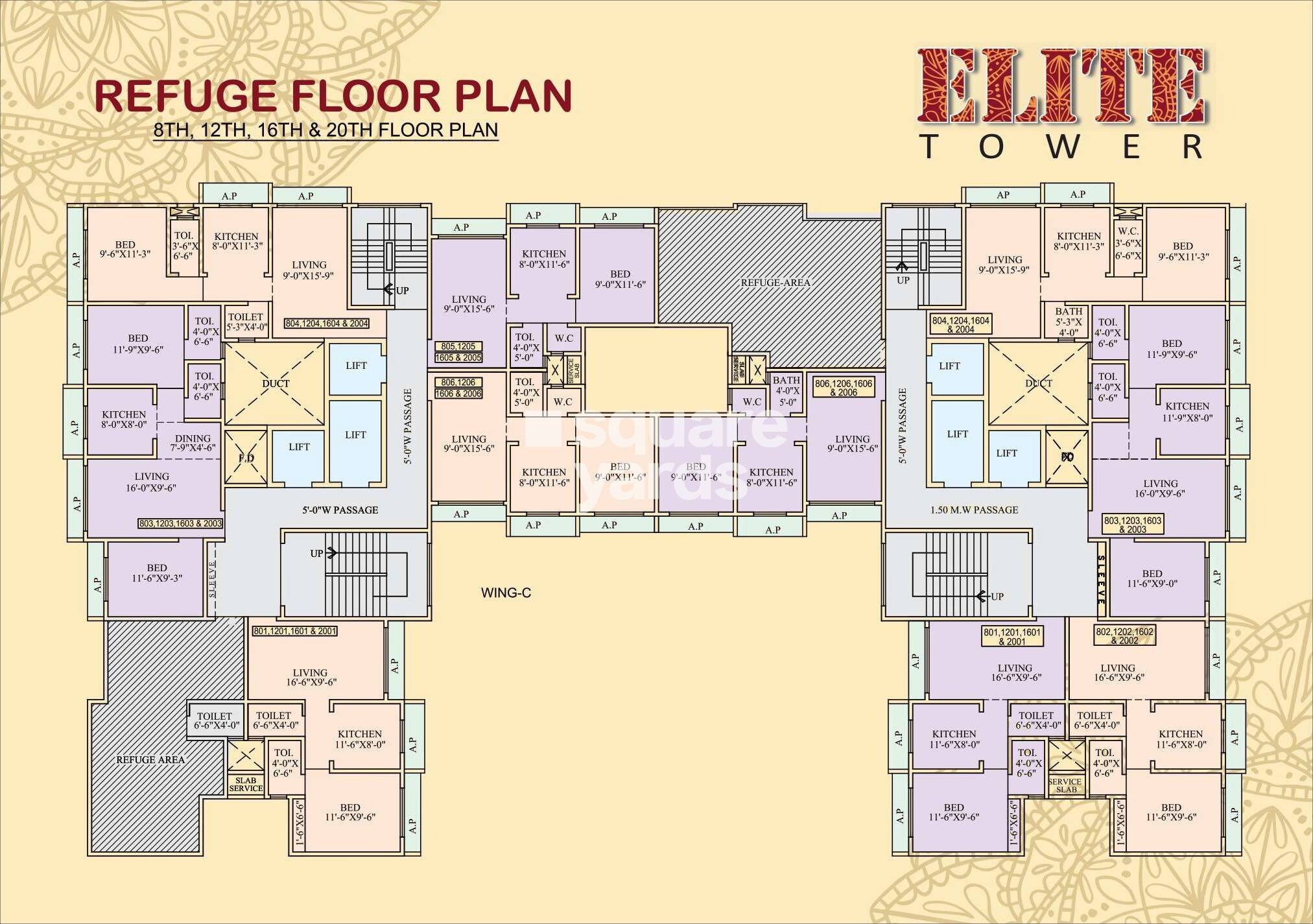 JP Elite Tower Floor Plans 5