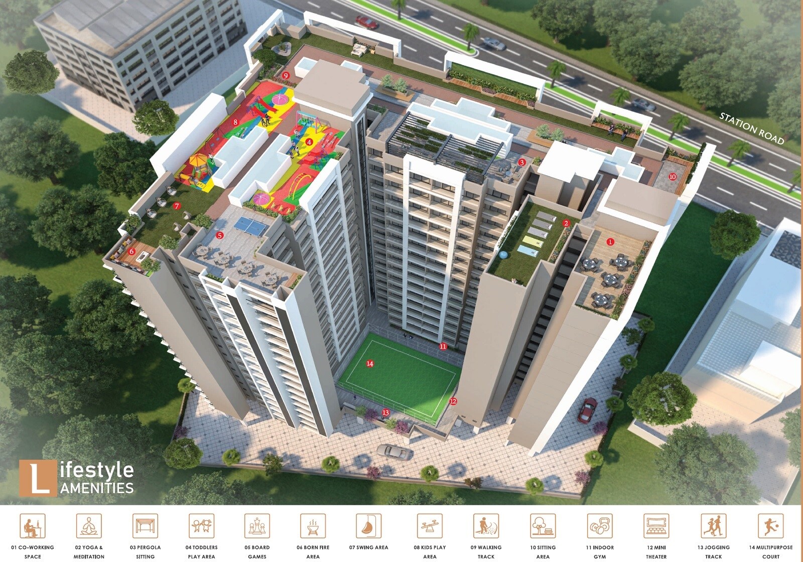 JP Ruchita Bliss Tower View