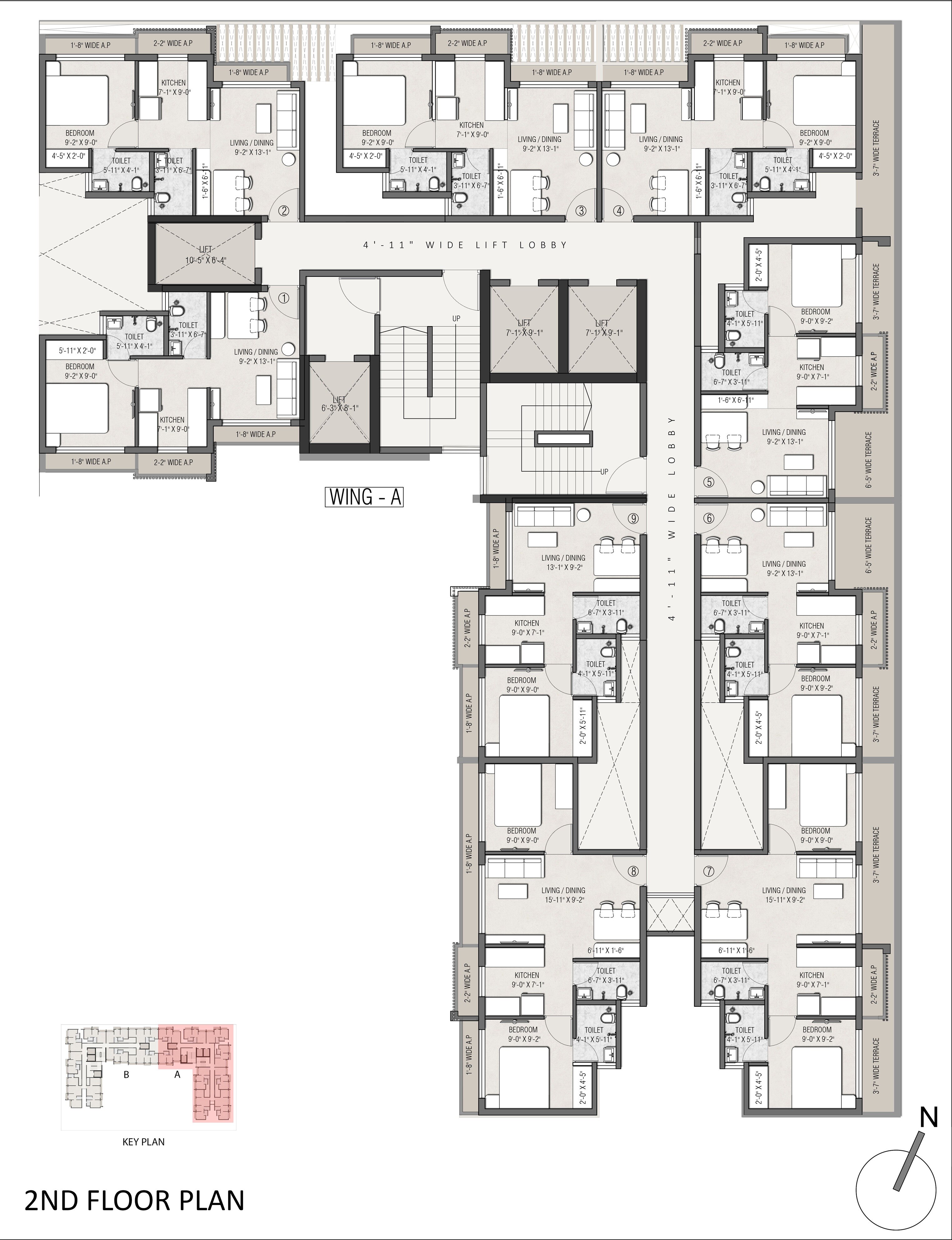 JSB Nakshatra Aazstha Floor Plans