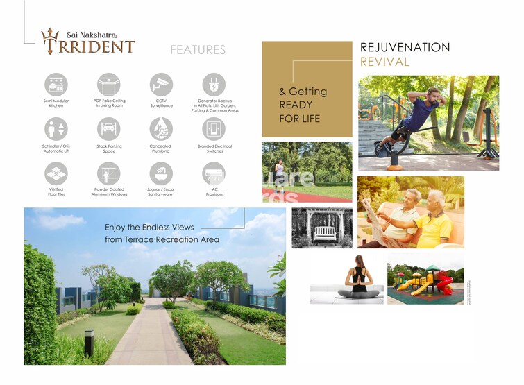 JSB Sai Nakshatra Trrident Amenities-Features