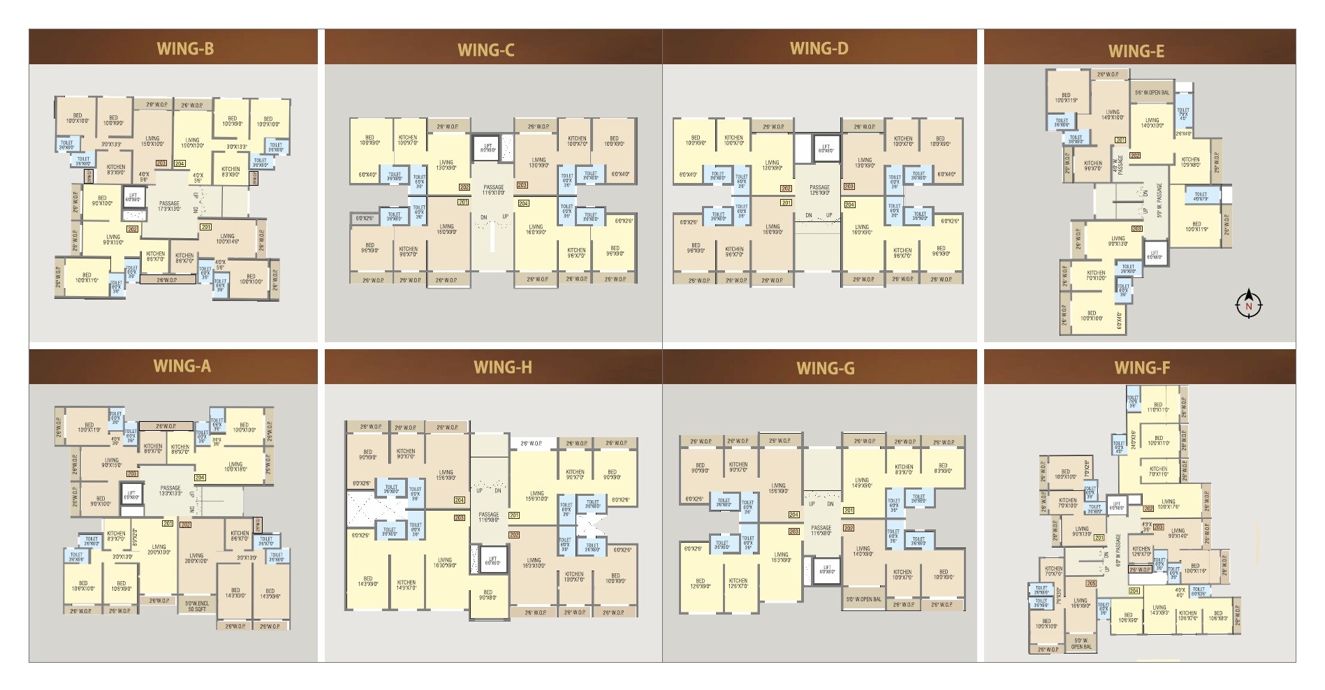 Laxmi Saptashrungi Heights Floor Plans
