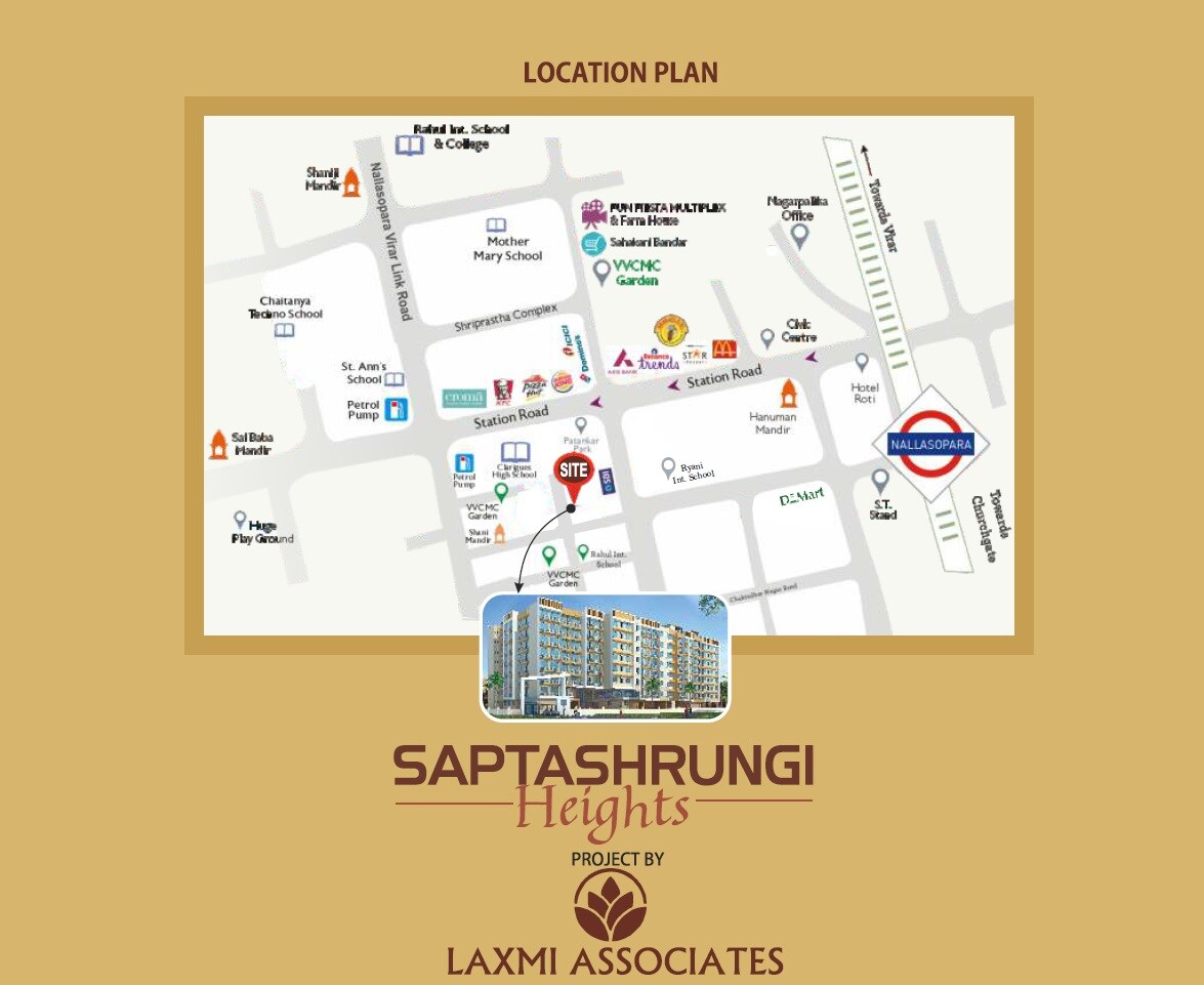 Laxmi Saptashrungi Heights Location Image