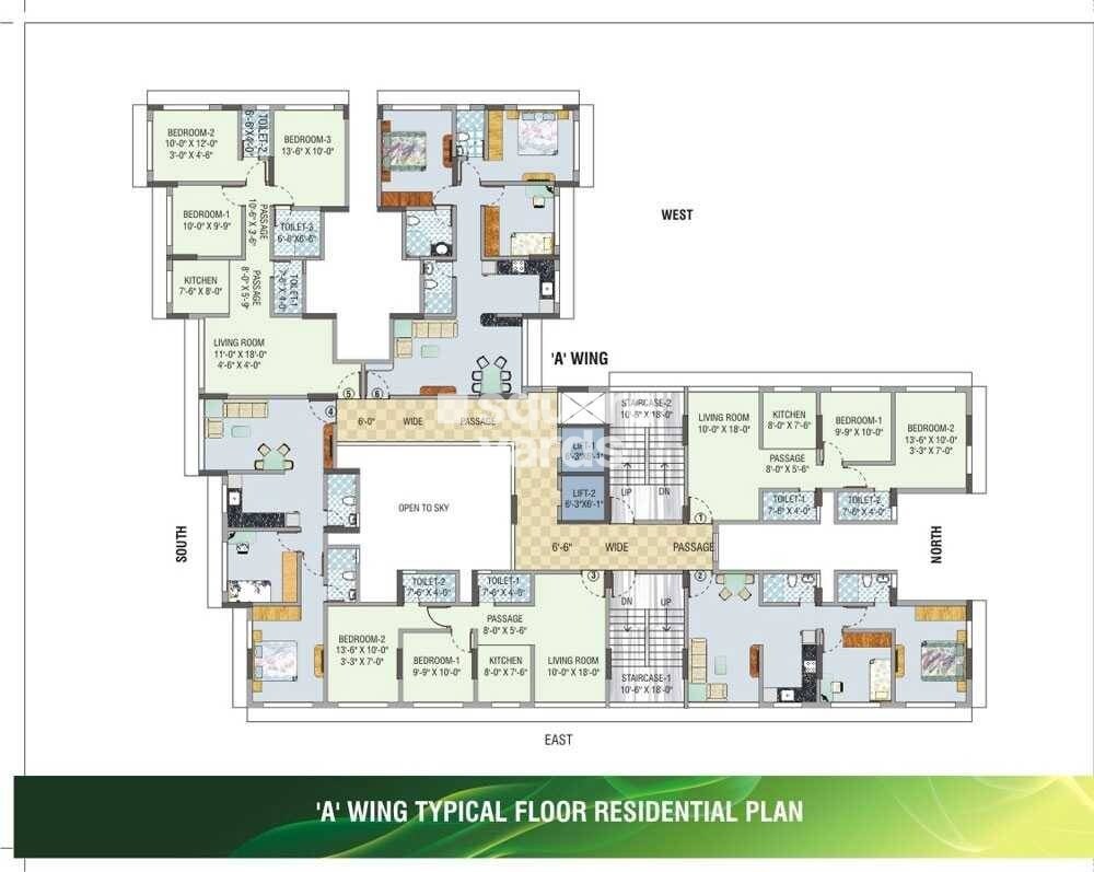M Baria Twin Tower Floor Plans 1