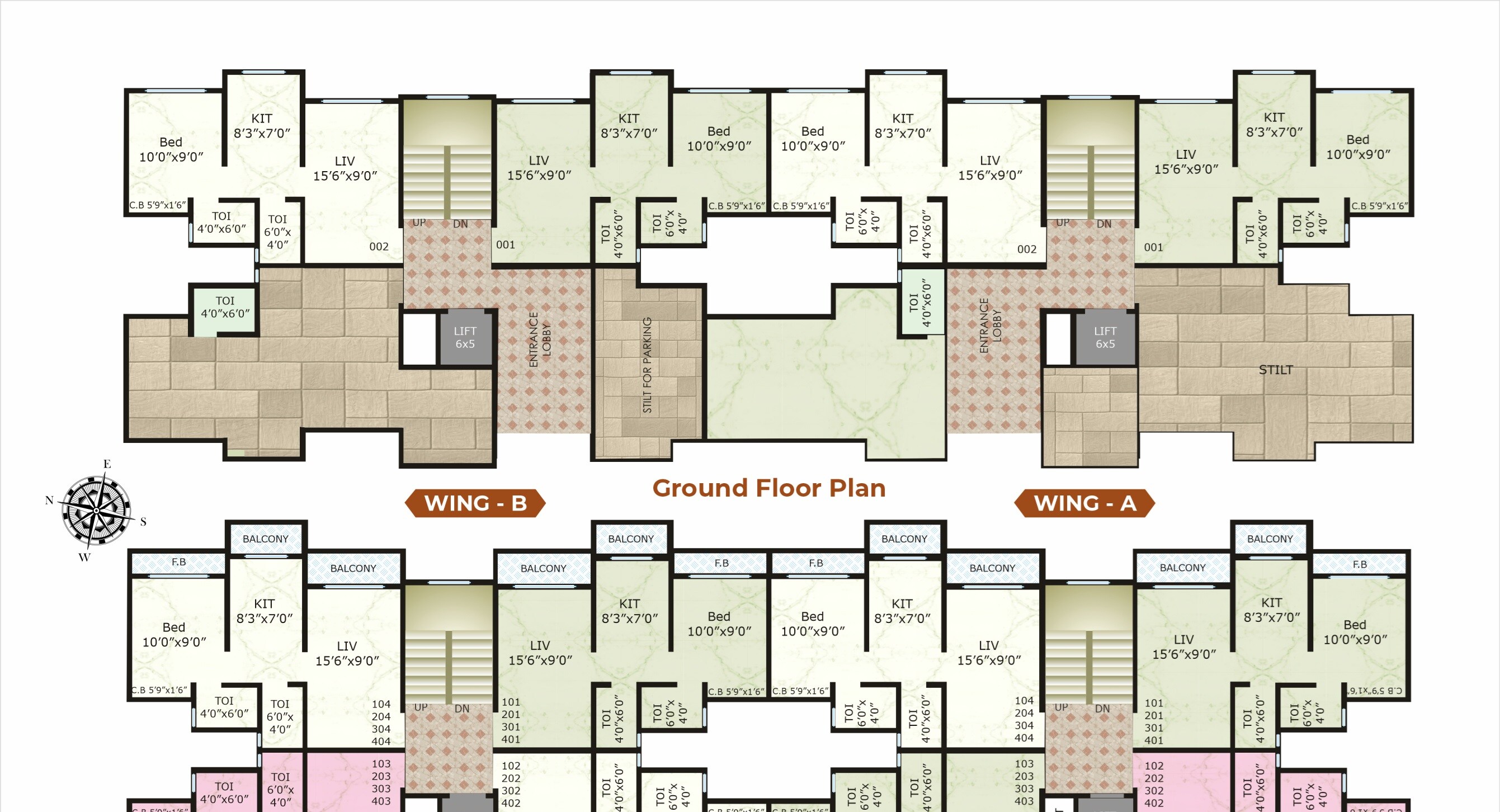 Mahalaxmi Golden Paradise Floor Plans