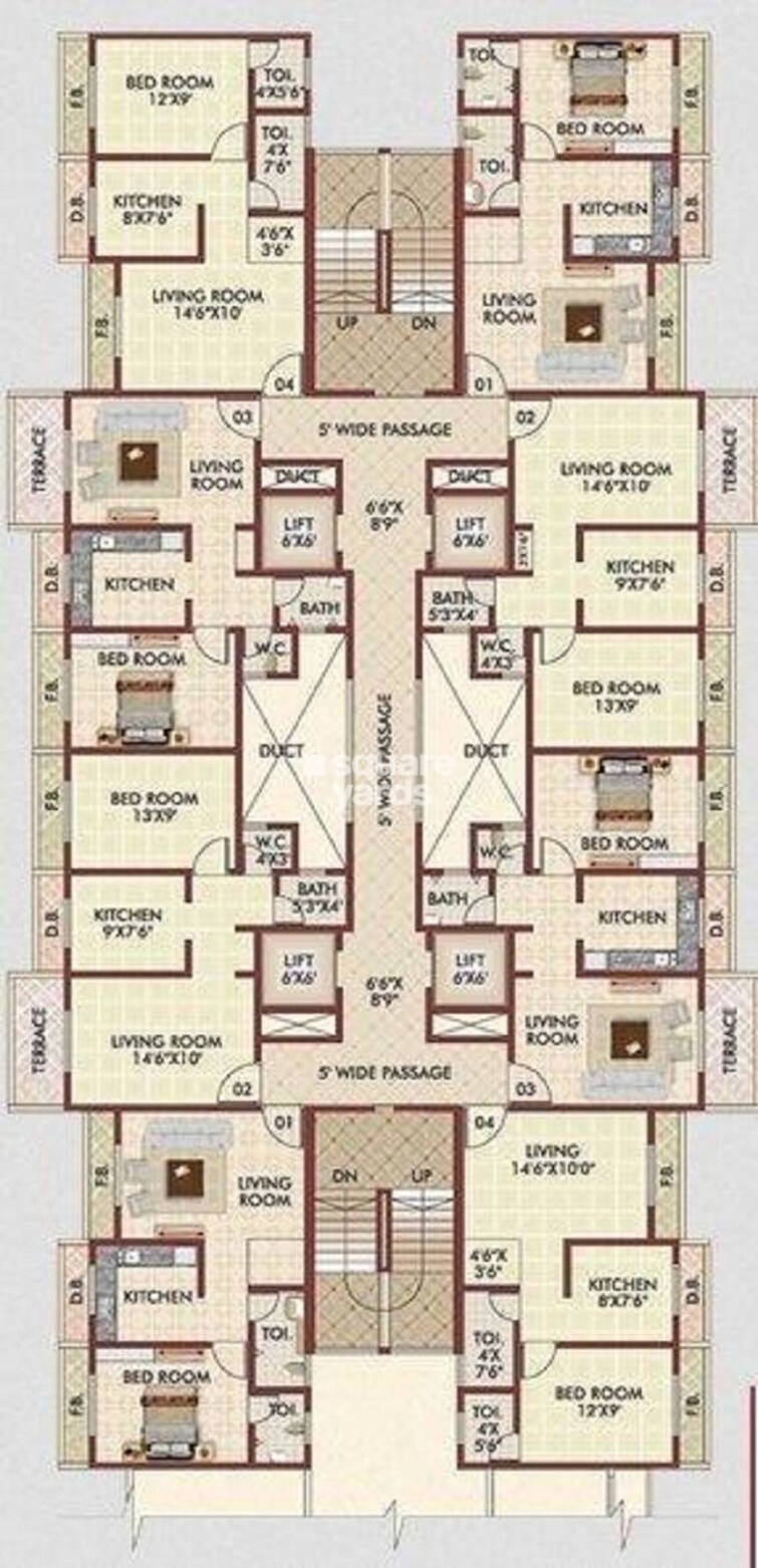 Mahavir Kanti Dreams Floor Plans