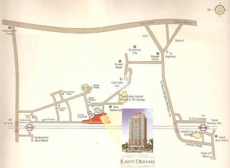 Mahavir Kanti Dreams Location Image