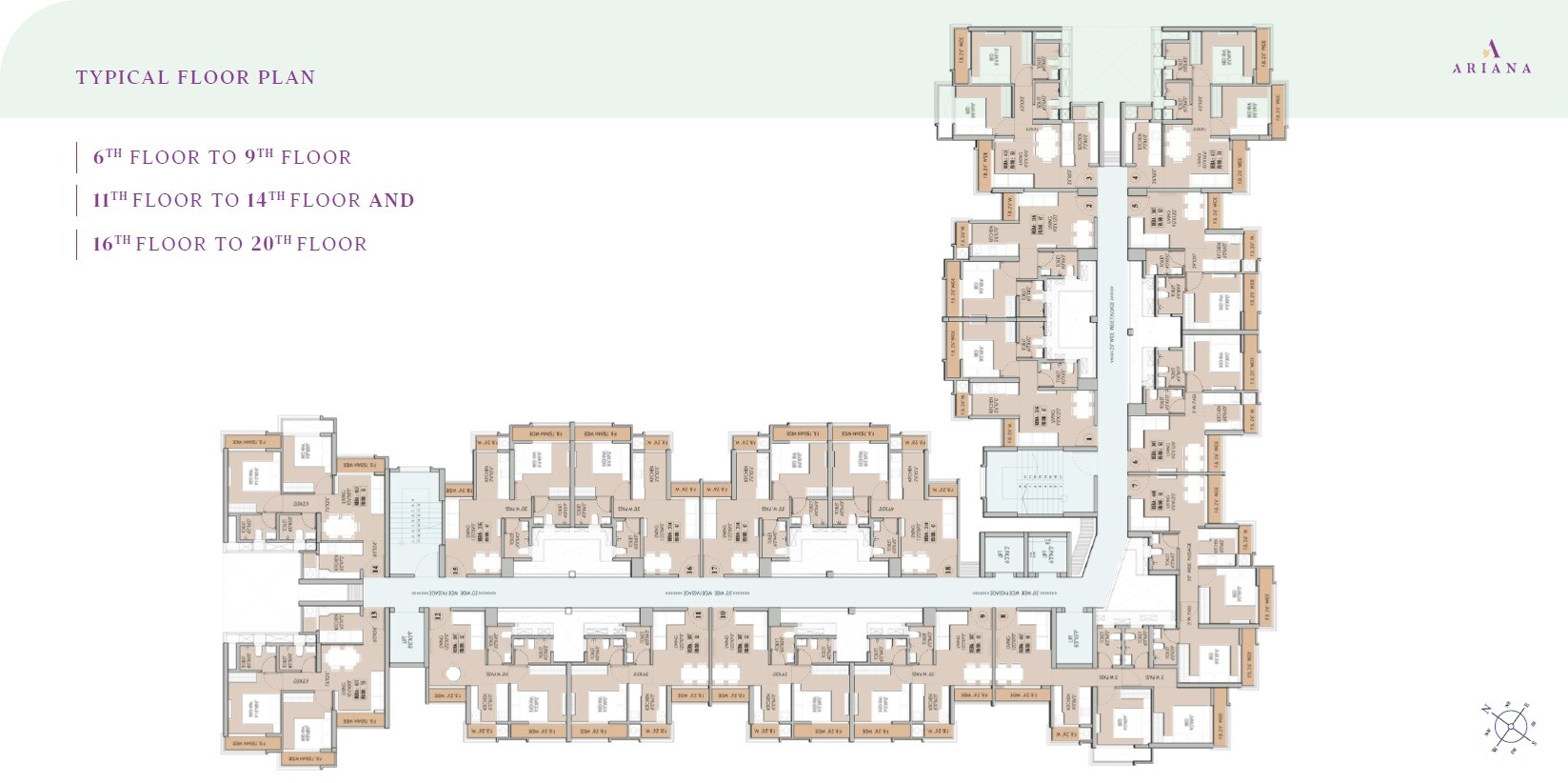 Mansarovar Ariana Floor Plans