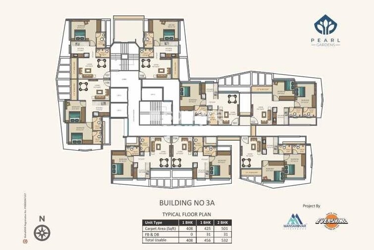 Mansarovar Pearl Gardens Floor Plans