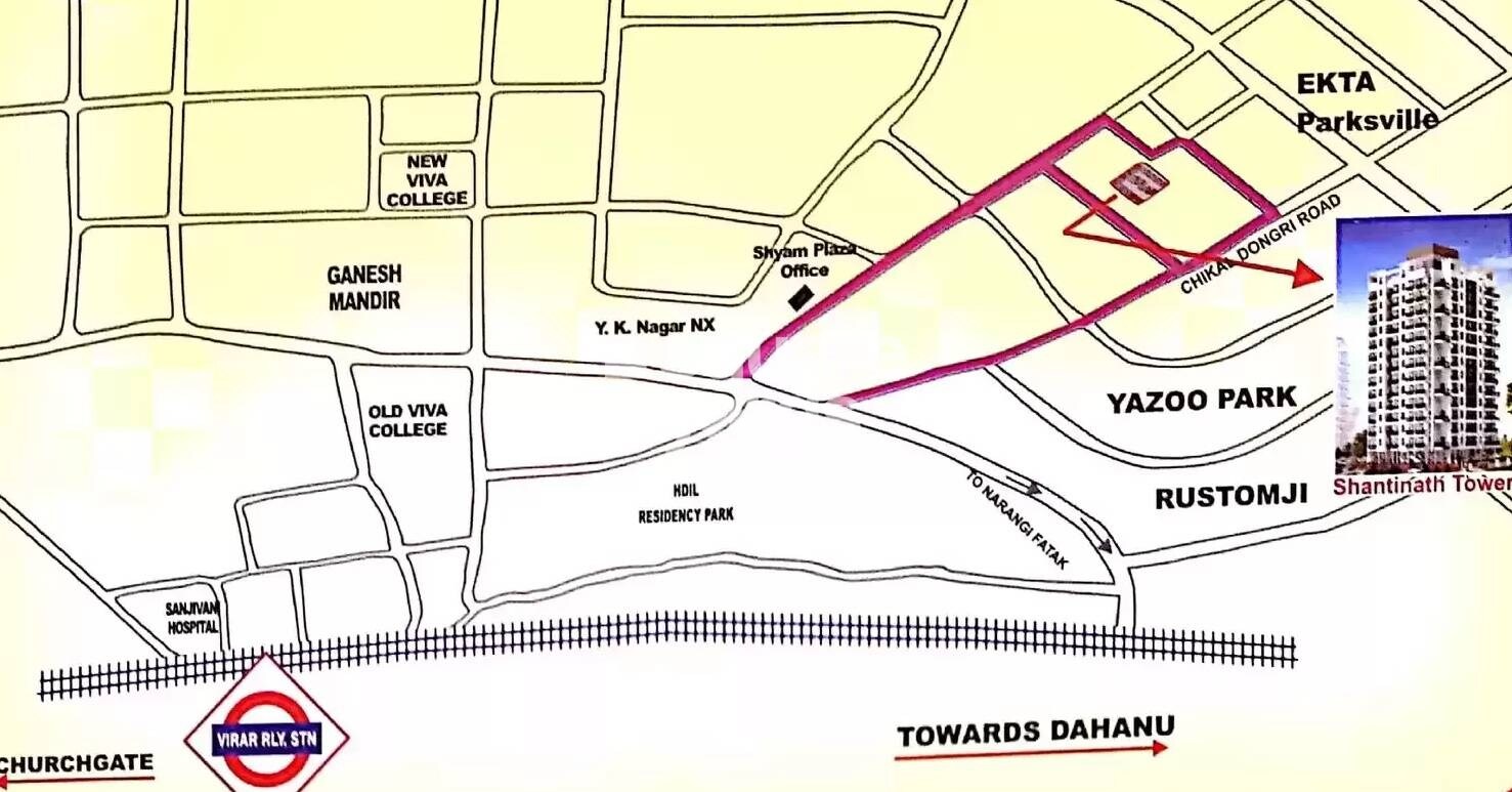 Mukti Shantinath Tower Location Image