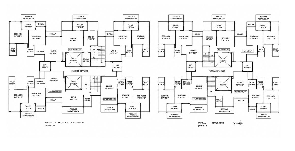 Navkar Shree Ram Sampada Floor Plans