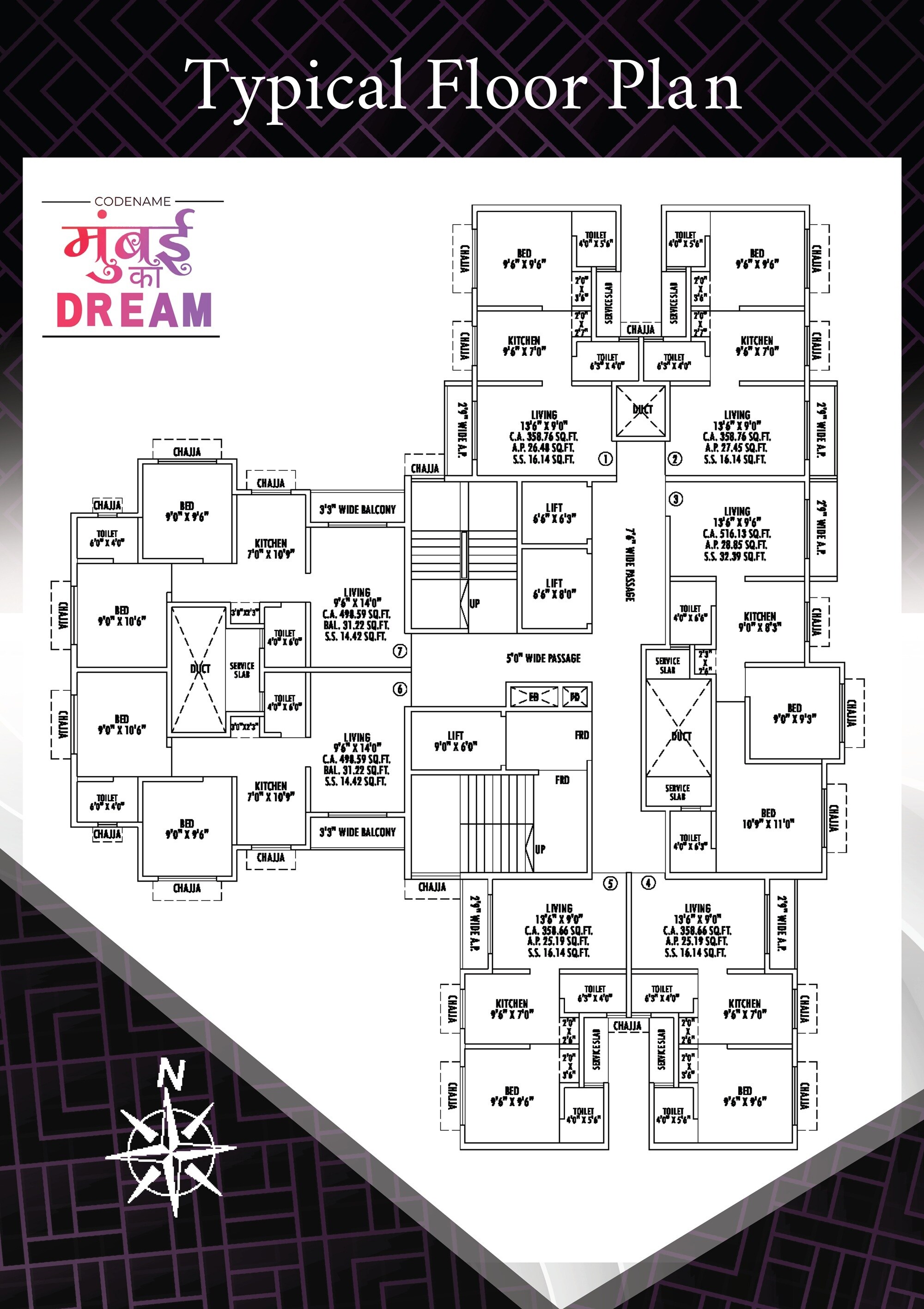 Nine Rajshree Complex Floor Plans