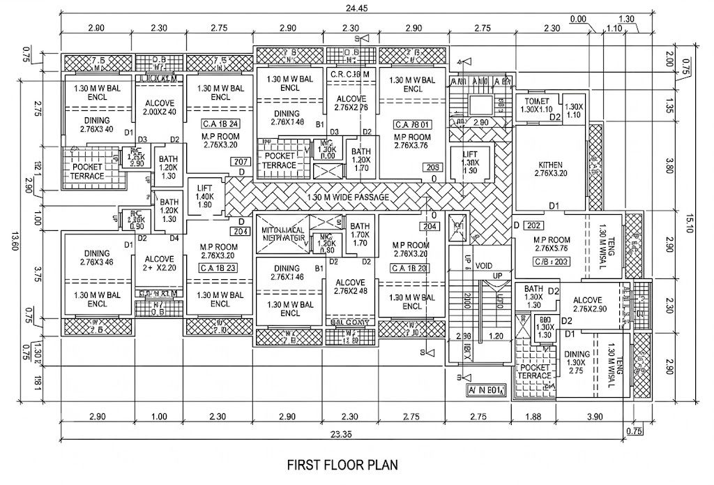 Nine Sundaram Plaza Floor Plans