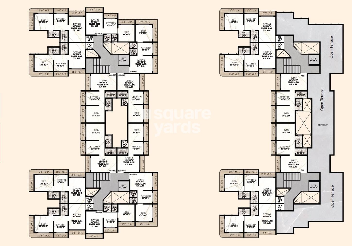 Nirmal Heights Nala Sopara Floor Plans
