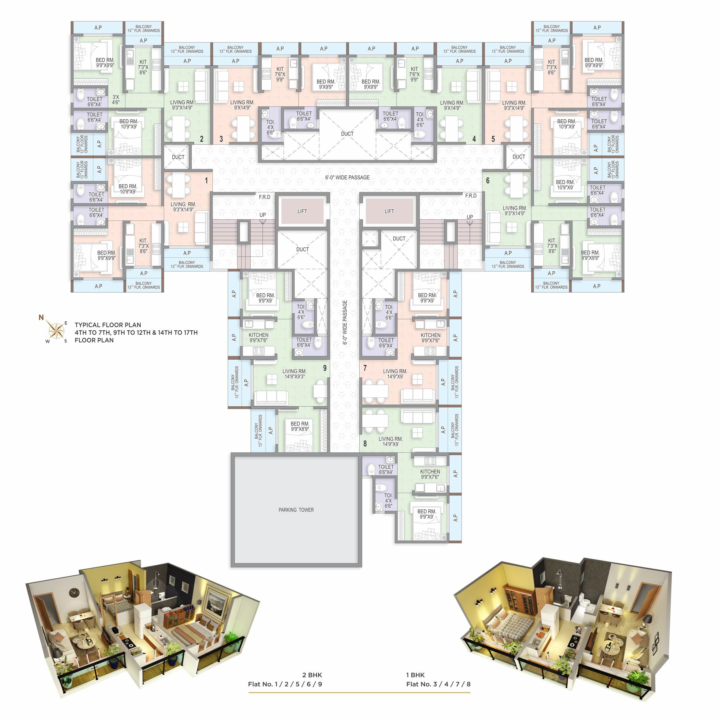 Om Dattachhaya Floor Plans