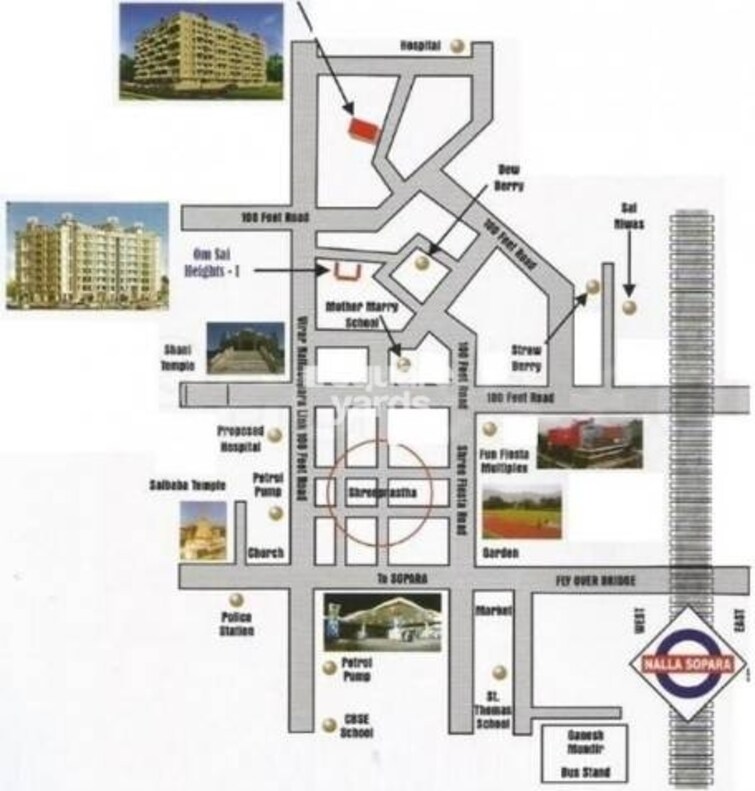 Om Sai Heights Phase II Location Image