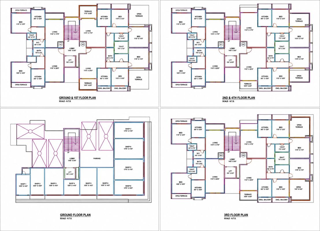 Om Sai Swami Enclave Floor Plans