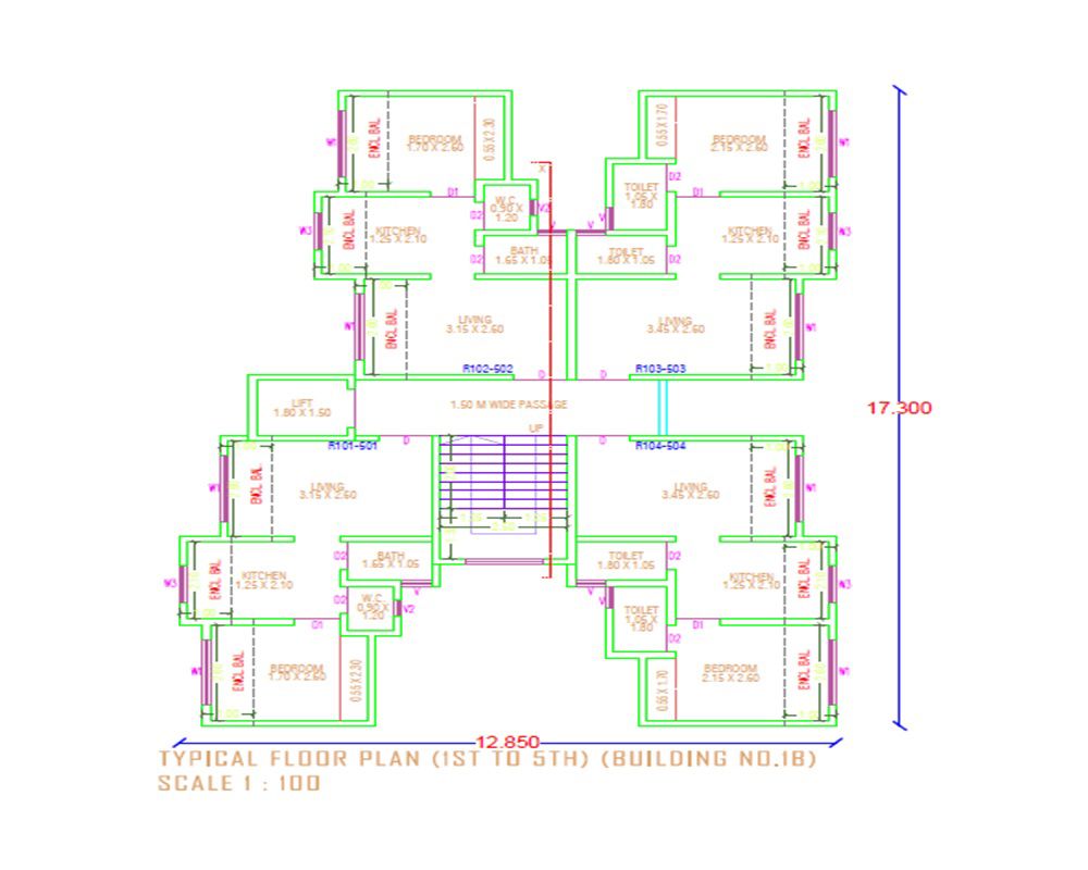 Om Sakshi Apartment Floor Plans