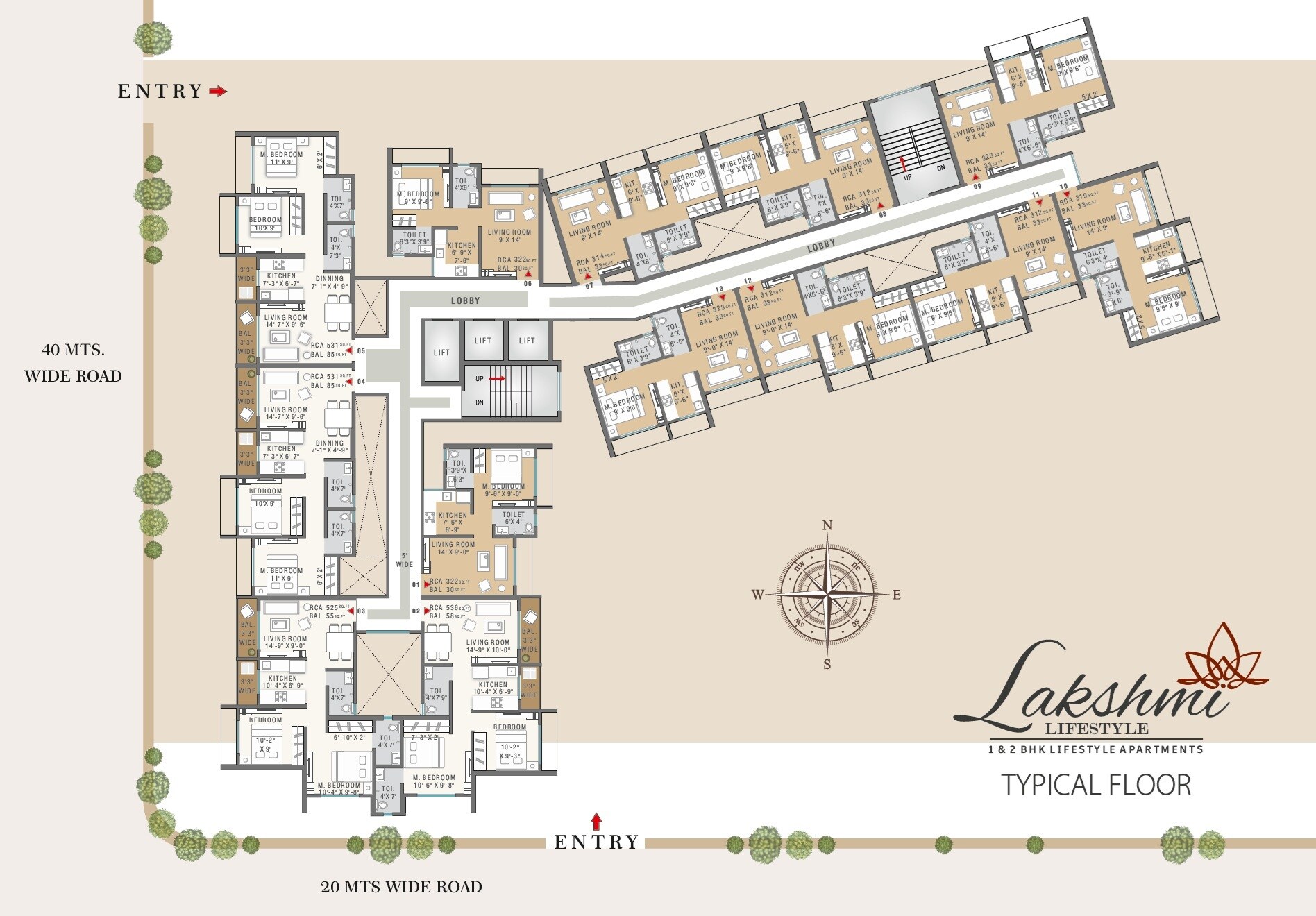 Omkar Laxmi Lifestyle Floor Plans