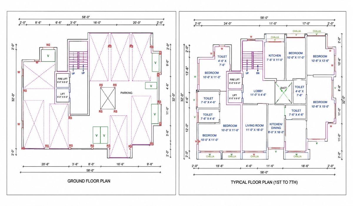 Palash Apartment Floor Plans