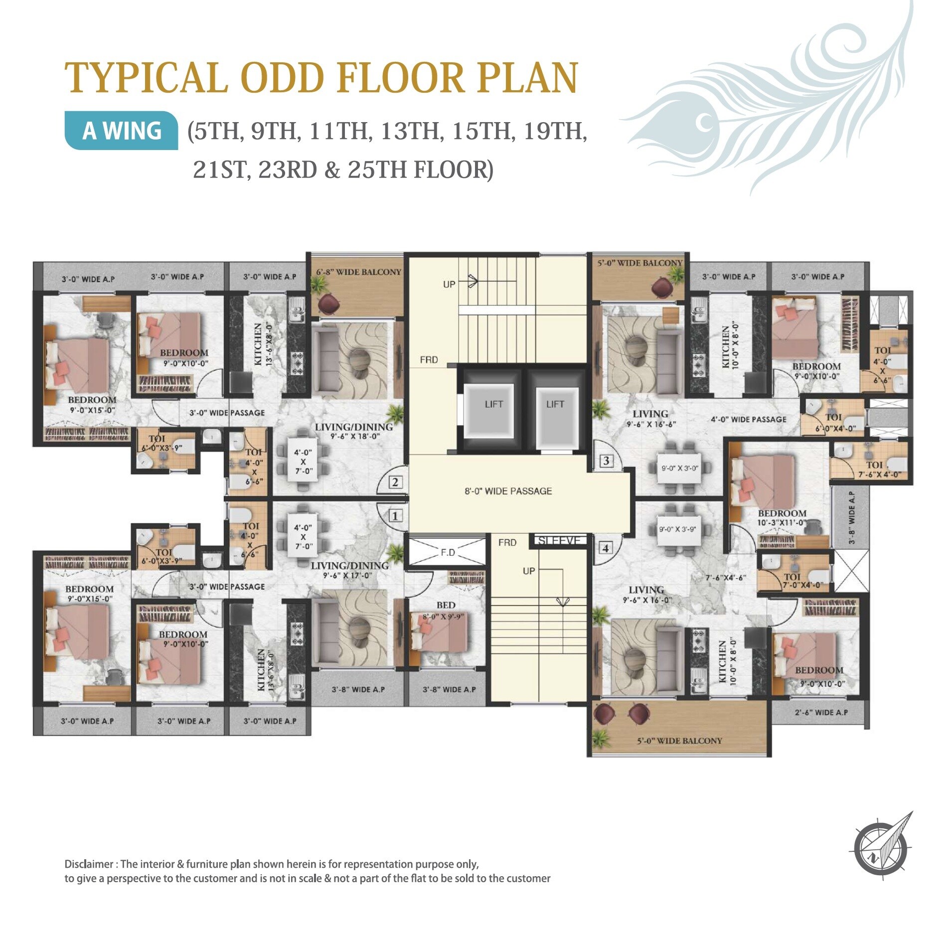 Radha Krishna Towers Vasai Floor Plans