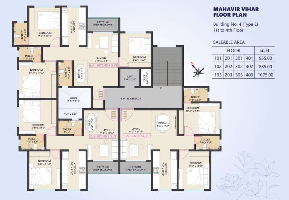 Rajesh Mahavir Vihar Floor Plans