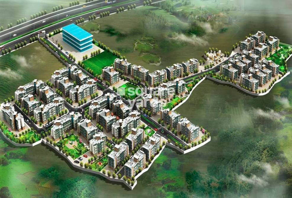 Reliable-Swapna-Nagari_an aerial view of a city with a large amount of water