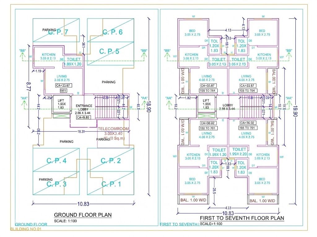 RLG Palghar Avenue Floor Plans